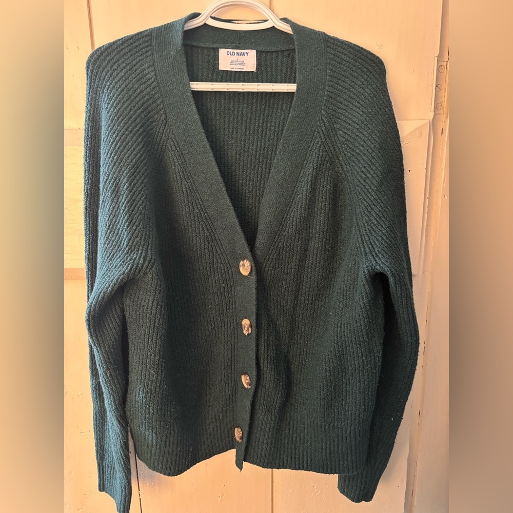 Old Navy Deep Green Women's Cardigan